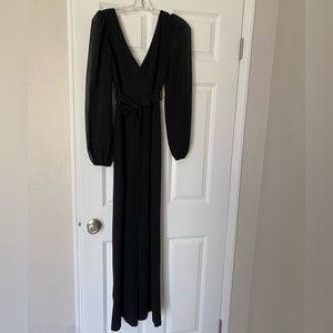 Black long sleeve jumpsuit